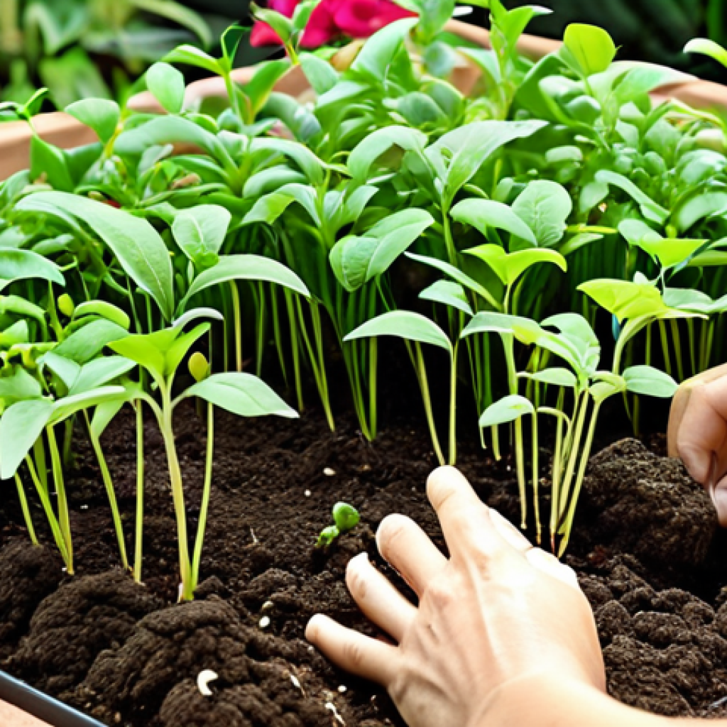 **Image Prompt:** A lush garden with seedlings sprouting in fertile soil, representing mental preparation and growth. A gardener is tending to the plants with care. The overall mood is hopeful and nurturing.